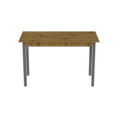 Стіл кухонний Ferrum-decor Маріо 75x120x70 Сірий ДСП Дуб Артізан 16мм (MAR0055) Луцьк