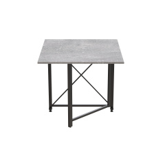 Стол-книжка трансформер Орион 1 Ferrum-decor 750x810x730 Черный металл ДСП Бетон 16 мм (ORI107) Киев