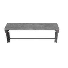 Полиця настінна Ferrum-decor Комфі 260x600x240 метал Сірий ДСП Бетон 16 мм (KOM0042) Житомир