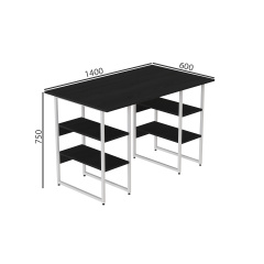 Комп'ютерний стіл Ferrum-decor Карен 75x140x60 білий ДСП Сосна Кембра 16мм Конотоп