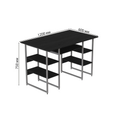 Комп'ютерний стіл Ferrum-decor Тім 75x120x60 сірий ДСП Сосна Кембра 32мм Київ