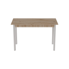 Стіл кухонний Ferrum-decor Маріо 75x120x80 Білий ДСП Дуб Сан-Маріно 16мм (MAR0037) Коростень