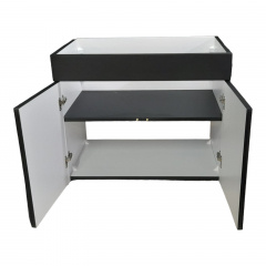 Пластиковая подвесная тумба Mikola-M HPL 3190 mat 60 см Орехов