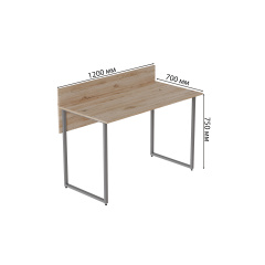 Комп'ютерний стіл Ferrum-decor Отто 75x120x70 сірий ДСП Дуб Сан-Маріно 32мм Луцьк