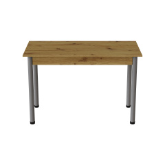 Стіл кухонний Ferrum-decor Беніта 75x120x80 Сірий ДСП Дуб Артізан 16мм (BEN0062) Херсон
