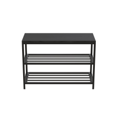 Банкетка універсальна Ferrum-decor Слайм 45x63x26 чорний ДСП Сосна Кембра 16мм (XK00006) Івано-Франківськ