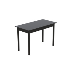 Стіл кухонний Ferrum-decor Беніта 75x120x80 Чорний ДСП Сосна Кембра 16мм (BEN0017) Обухів
