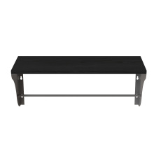 Полиця настінна Ferrum-decor Комфі 260x600x240 метал Сірий ДСП Сосна Кембра 16 мм (KOM0038) Киев