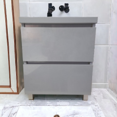 Пластиковая напольная тумба The MIX Лями Grey 3297 tought 100 см Королёво