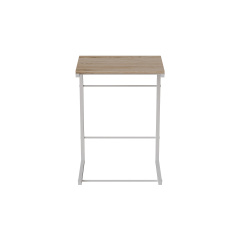 Столик приставной Терри Ferrum-decor 650x440x330 Белый металл ДСП Дуб Сан-Марино 16 мм (TERR009) Березнеговатое
