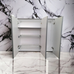 Кухонный пластиковый подвесной шкаф Mikola-M 100 см с покрытием HPL 1122 mat Вільнянськ