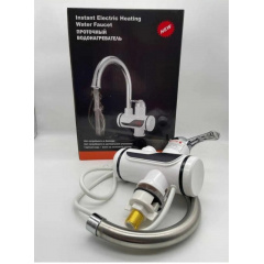 Проточний водонагрівач змішувач з LCD дисплеєм індикатором температури Delimano LZ-008X нижнє підключення Чернигов