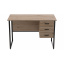 Комп'ютерний стіл Ferrum-decor Гаррі 76x120x60 чорний ДСП Дуб Сан-Маріно 32мм Рівне