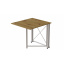 Стол-книжка трансформер Орион 1 Ferrum-decor 750x810x730 Белый металл ДСП Дуб Артизан 16 мм (ORI113) Енергодар