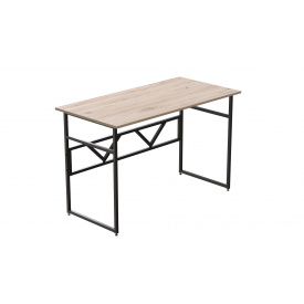 Компьютерный стол Ferrum-decor Раян 75x120x60 черный ДСП Дуб Сан-Марино 16мм