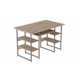 Компьютерный стол Ferrum-decor Тим 75x140x70 серый ДСП Дуб Сан-Марино 32мм