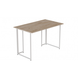 Компьютерный стол Ferrum-decor Ханна 75x120x70 белый ДСП Дуб Сан-Марино 16мм