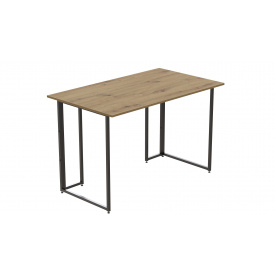 Компьютерный стол Ferrum-decor Ханна 76x120x60 черный ДСП Дуб Сан-Марино 32мм