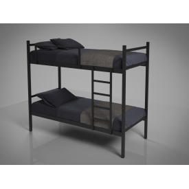 Ліжко Лідс двоярусне Tenero 800х1900 Чорний оксамит