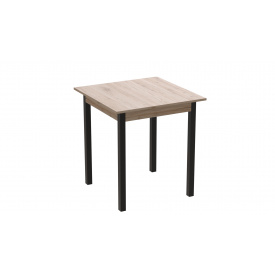 Стол кухонный Ferrum-decor Агата 75x80x80 Черный ДСП Дуб Сан-Марино 16мм (AGA0016)