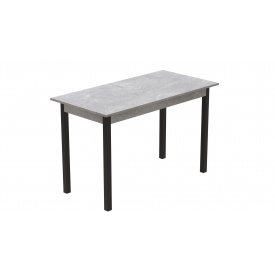 Стол кухонный Ferrum-decor Марио 75x120x60 Черный ДСП Бетон 16мм (MAR0007)