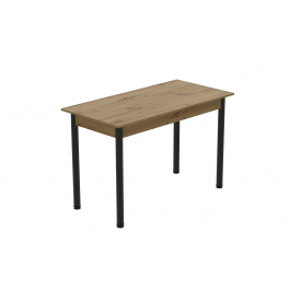 Стол кухонный Ferrum-decor Бенита 75x120x70 Черный ДСП Дуб Артизан 16мм (BEN0013)