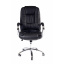Офисное кресло руководителя BNB Kali LuxDesign хром Anyfix Экокожа Черный Чернигов