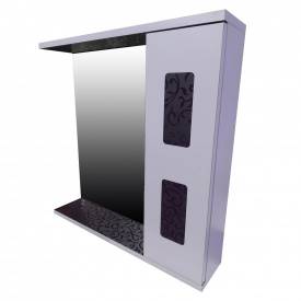 Пластиковое зеркало Tokio с покрытием Hpl 3249 velur&5052 цветы 70 см