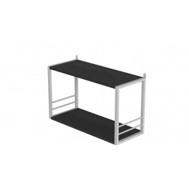 Книжкова полиця універсальна Ferrum-decor Стім 1 38x63x26 білий ДСП Сосна Кембра 16мм (XK00030)