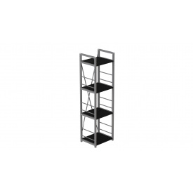 Этажерка 4/34 Ferrum-decor Серии Конект с тумбой 179x34x28 Серый ДСП Сосна Кембра (FD1058)
