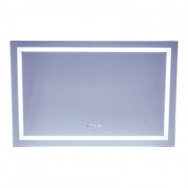 Зеркало Mixxus Warm MR02-120x80 (часы, LED-подсветка, антизапотевание) (MI6001)