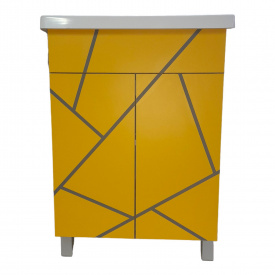 Пластиковая напольная тумба The MIX Chaos HPL 3127 mat 80 см