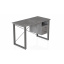 Письменный стол с ящиками Ferrum-decor Оскар 750x1400x600 металл Серый ДСП Бетон 16 мм (OSK0042) Житомир