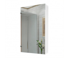 Зеркальный шкаф в ванную комнату Tobi Sho 38-АZ без подсветки 700х400х125 мм