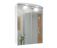 Зеркальный шкаф в ванную комнату Tobi Sho 68-N с подсветкой 800х600х145 мм