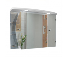 Зеркальный шкаф в ванную комнату Tobi Sho 88-N с подсветкой 600х800х125 мм