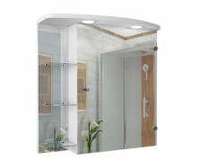 Дзеркальна шафа у ванну кімнату Tobi Sho 66-S з підсвіткою 620х600х125 мм