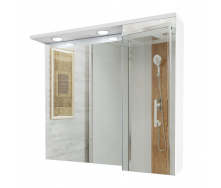 Дзеркальна шафа у ванну кімнату Tobi Sho 80-SZ з підсвіткою 700х800х150 мм