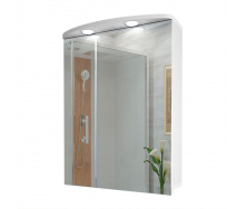Зеркальный шкаф в ванную комнату Tobi Sho 67-SZ с подсветкой 800х600х145 мм