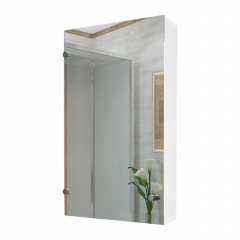 Зеркальный шкаф в ванную комнату Tobi Sho 38-АZ без подсветки 700х400х125 мм Днепр