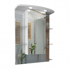 Зеркальный шкаф в ванную комнату Tobi Sho 61-S с подсветкой 820х600х125 мм Черкассы