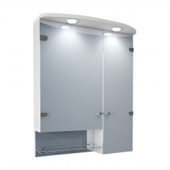 Зеркальный шкаф в ванную комнату Tobi Sho 0750-S с подсветкой 752х600х125 мм Борисполь