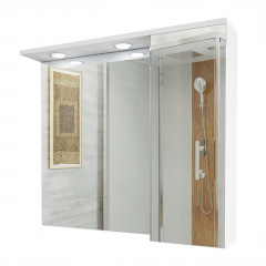 Дзеркальна шафа у ванну кімнату Tobi Sho 80-SZ з підсвіткою 700х800х150 мм Черкаси