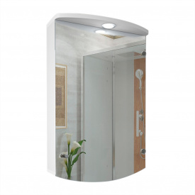 Зеркальный шкаф в ванную комнату Tobi Sho 57-S с подсветкой 770х500х125 мм