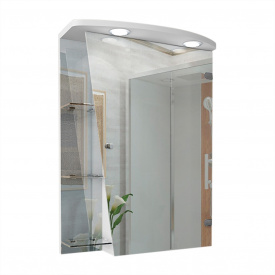 Дзеркальна шафа у ванну кімнату Tobi Sho 55-SK з підсвіткою 750х550х125 мм