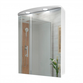 Зеркальный шкаф в ванную комнату Tobi Sho 67-SZ с подсветкой 800х600х145 мм
