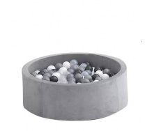 Сухой бассейн BabyPlayPen 100 шариков 80 мм Унисекс 1367814567 Серый