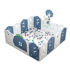 Манеж BabyPlayPen "Магической лес" встроенное баскетбольное кольцо 165*165*62 Синий