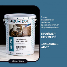 Фото - Праймер бітумний Aquaizol АР-20 20 л Праймер бітумний Aquaizol АР-20 20 л