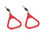 Кольца Акробатические Triangle на веревках для детских площадок красный KBT BT187645 Чернівці